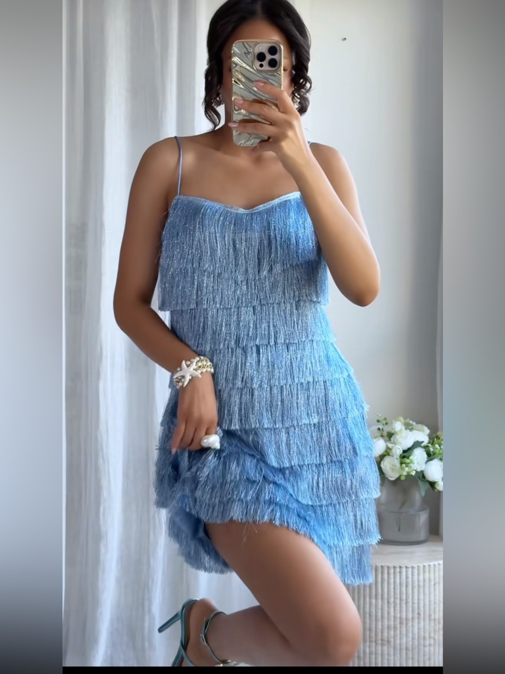 Zara Fringed Mini Dress